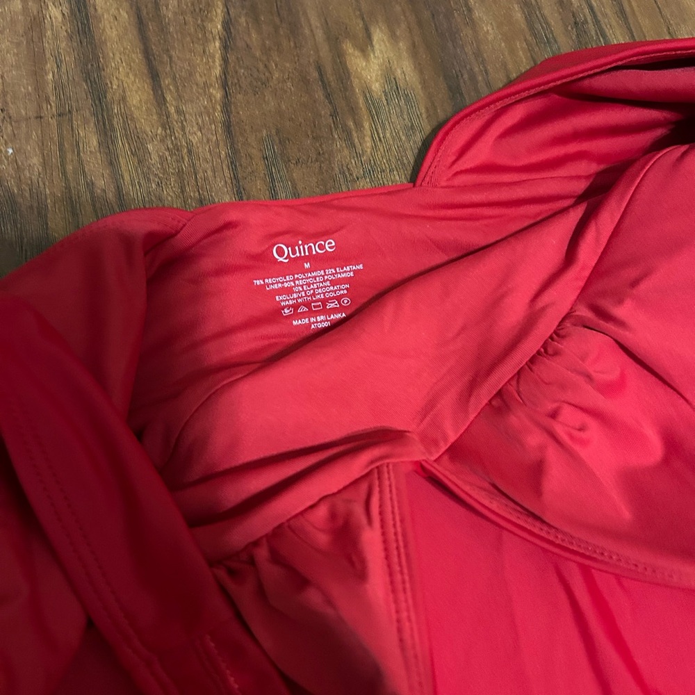 Quince Red One-Piece Swimsuit - Picture 6 of 7